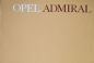 Preview: Opel Admiral Modelprogram 1964 Carbrochure (8220)